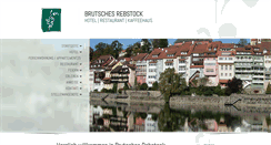 Desktop Screenshot of hotel-rebstock-laufenburg.de