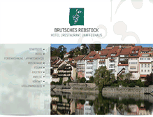 Tablet Screenshot of hotel-rebstock-laufenburg.de